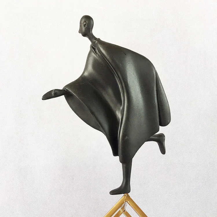 Скандинавская Простая Современная полимерная декоративная мраморная поделка настольная гимнастическая фигурка украшение