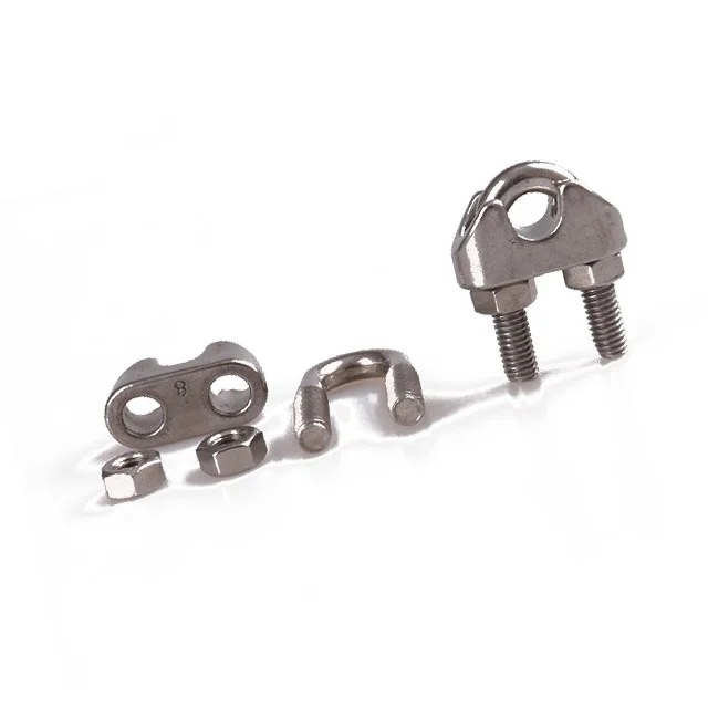 Made in Jiangsu manufacture ss316/A4 stainless steel cable clamps for 16mm wire rope