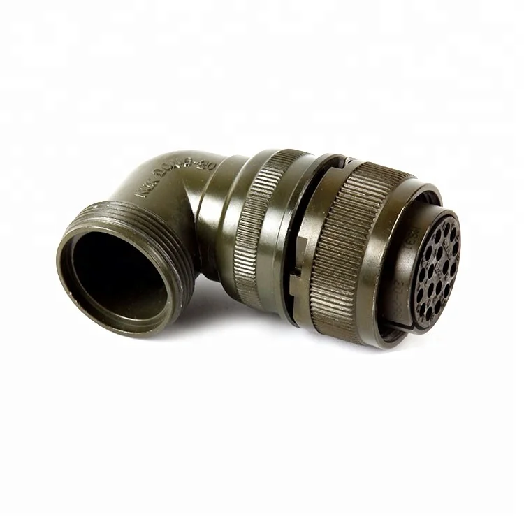90 degrees circular grade metal waterproof electrical mil 5015 connectors