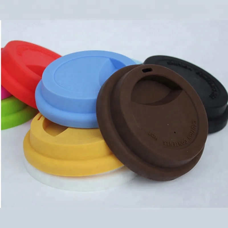 Wholesale Eco Friendly Drinking Tea Silicone Coffee Cup Lids Outer Dia 9.5cm Cup Mug Cover Lid
