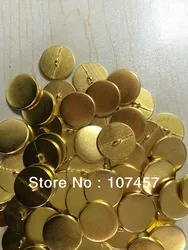 Металлические пуговицы с хвостовиком, золотистого цвета