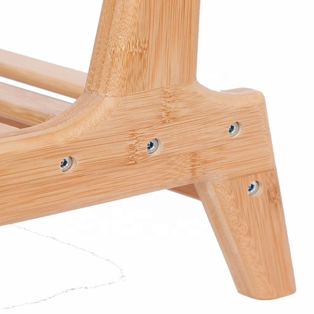 BAMBOO Floor Seat Chair for Living Room Japanese Balcony Chair with Cushion Accent Furniture