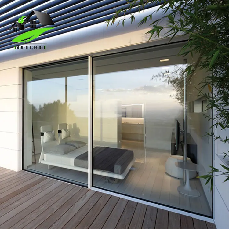 Double Glazed Exterior Security Standards Design Aluminium Sliding Door