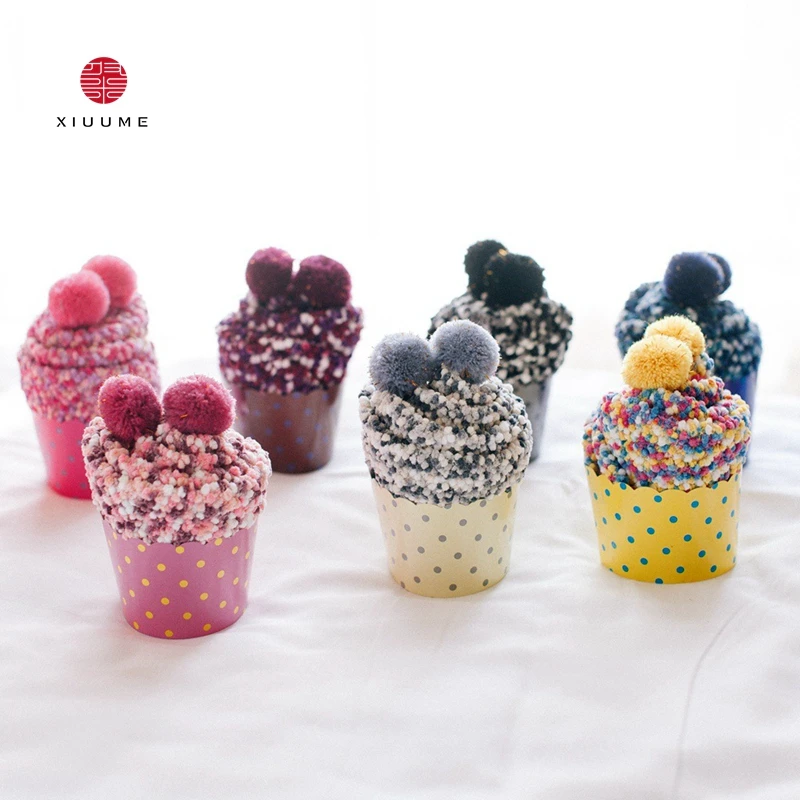 China manufacture make your own gift box cupcake colorful cute cozy warm socks