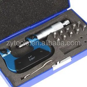 
QLR Screw Thread meauring outside Micrometer With Anvils in fiited case 