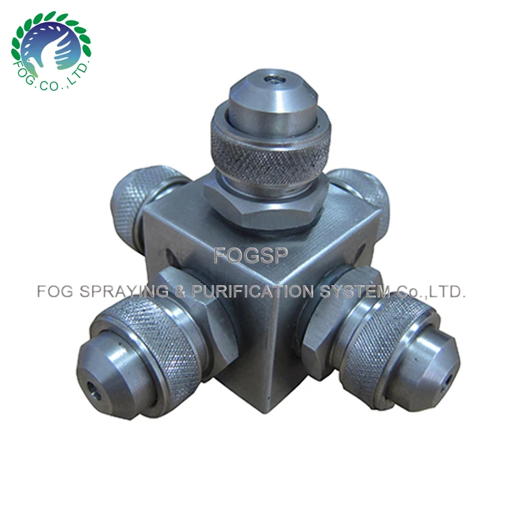 Two fluid nozzle, air water mixing nozzle