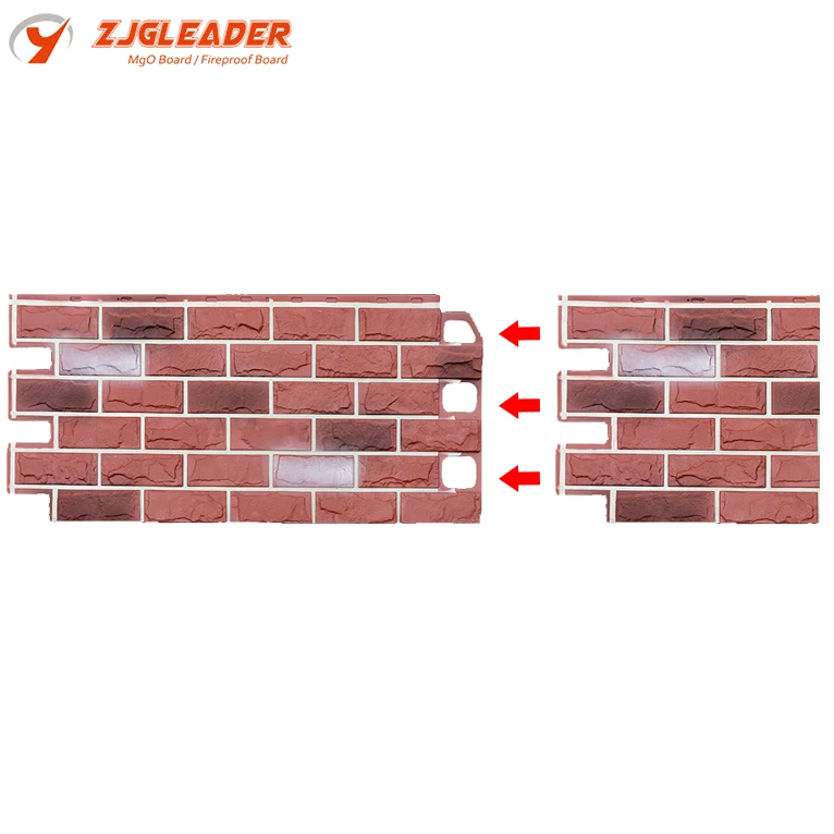 Hot sell Faux Stone plastic decorative 3D Exterior Wall Panel