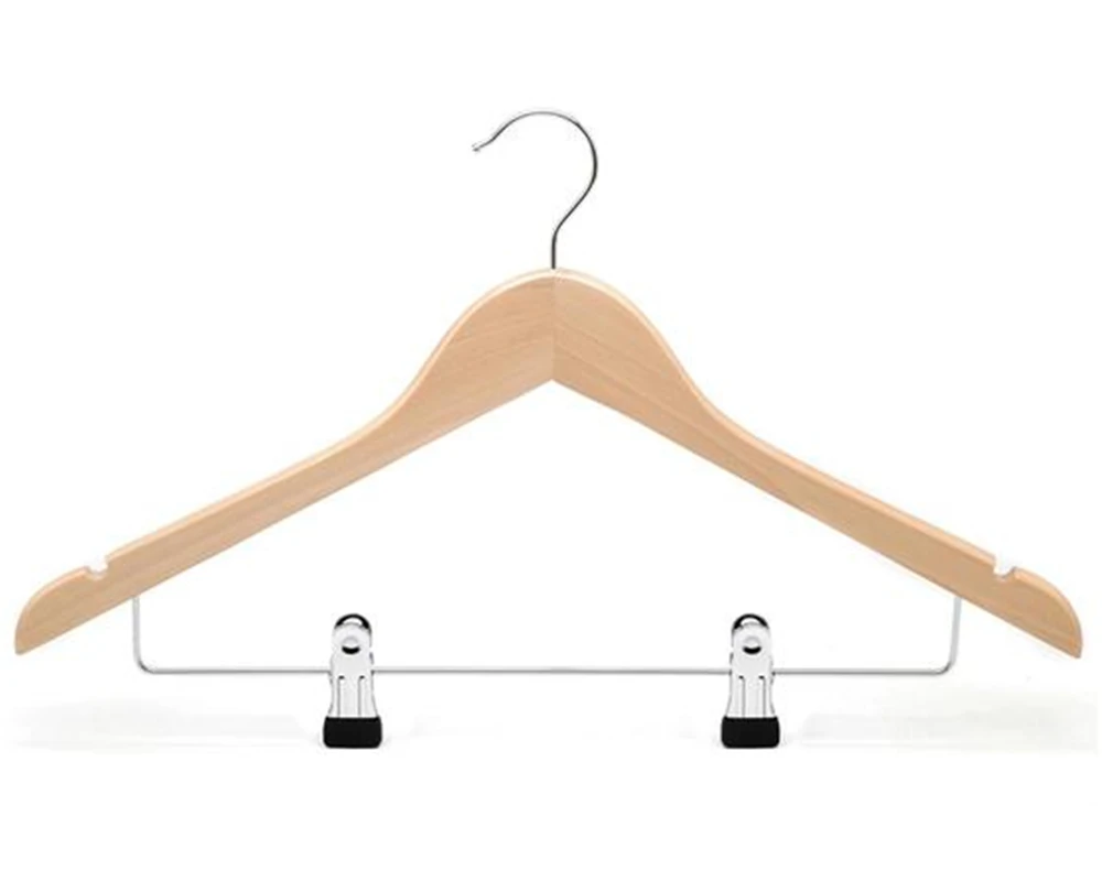 30 Pack Hangers a Grade Lotus Natural Color Wooden Hanger
