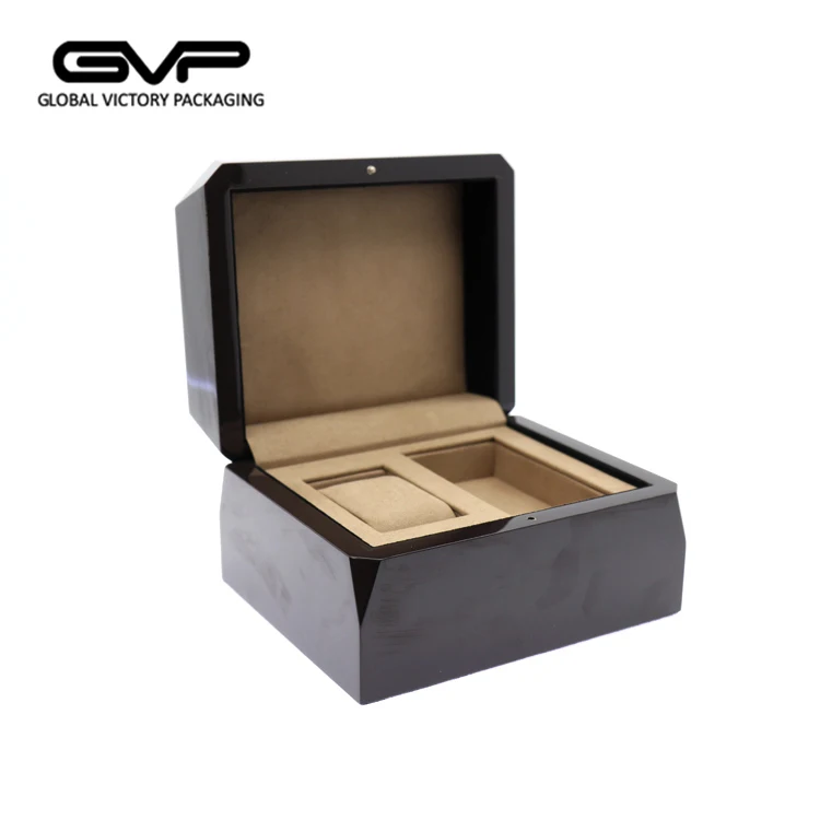 Luxury Design Gloss Lacquer Custom MDF Wood Man Watch Storage Box