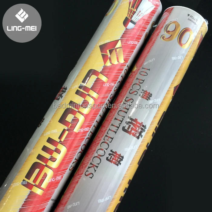 Top Quality Badminton Shuttlecock With Grade 1 Goose Feather and Natural Cork Head For International Tournament