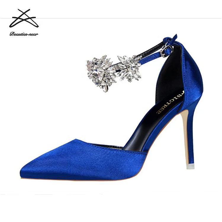 2019 latest ladies sandals High heel shallow mouth cusp lady high heels unique heel shoes