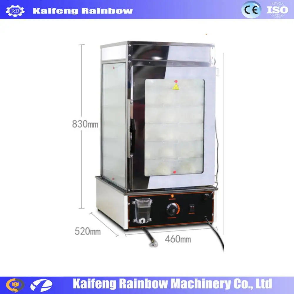 Stainless Steel Factory Price Buns Electric Chinese Bun Steamer Display/Food Display Steamer/Warmer Showcase