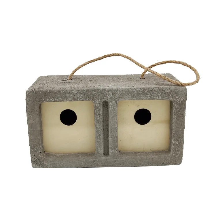 
Outdoor garden chinese bird house cement house for bird 