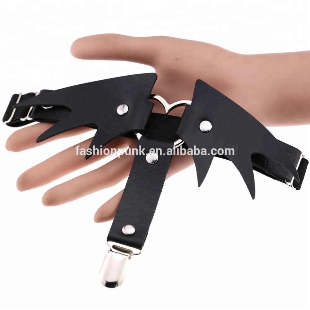 Преувеличенные Хэллоуин Рождественские подарки-форма крыльев Ангела женский кожаный и эластичный пояс для чулок