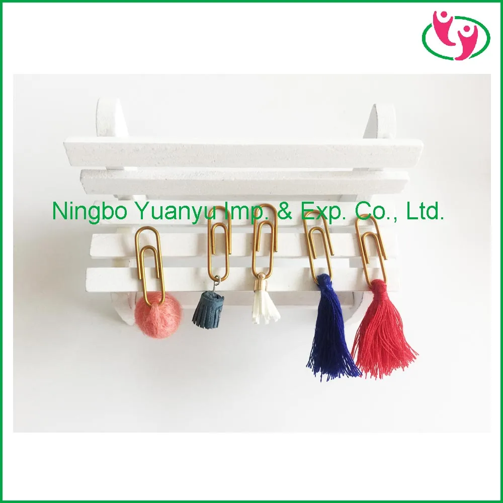 
High Quality 28mm Gold color Paper clips with PET coated 