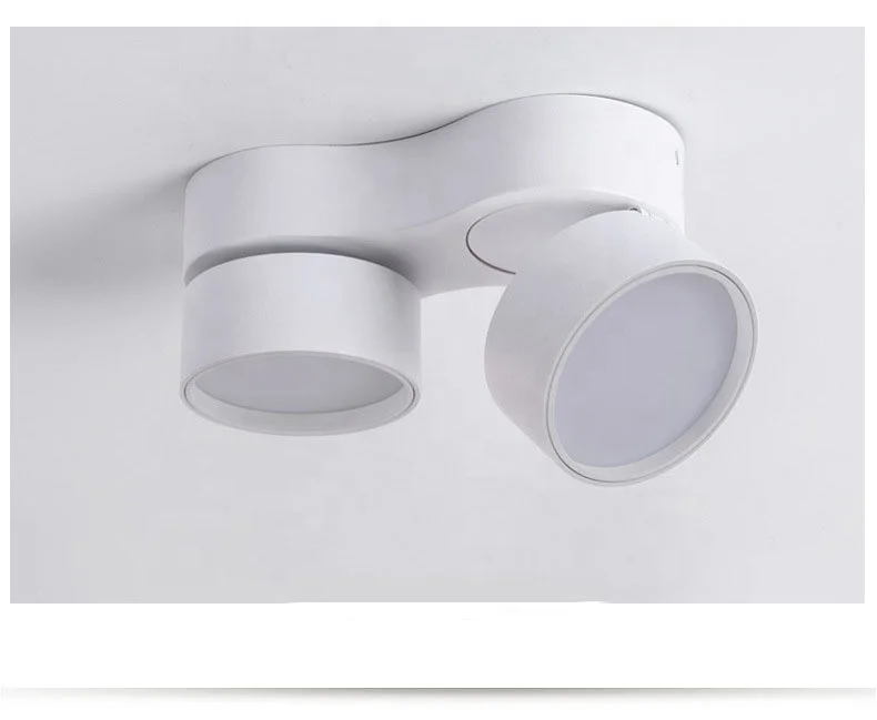 double heads 15w led  down light surface mounted cob led