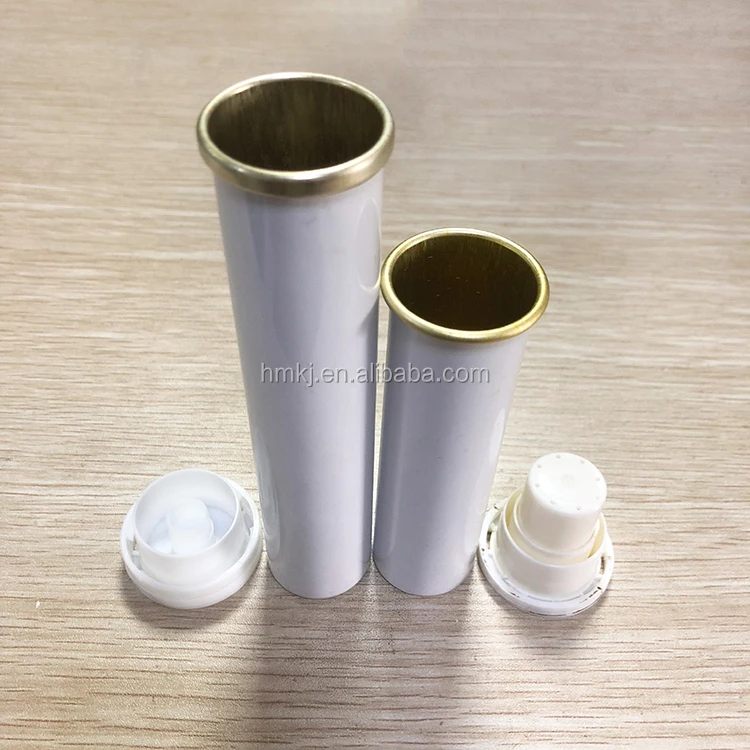 
custom printed aluminum cigar tube effervescent tablet tube 