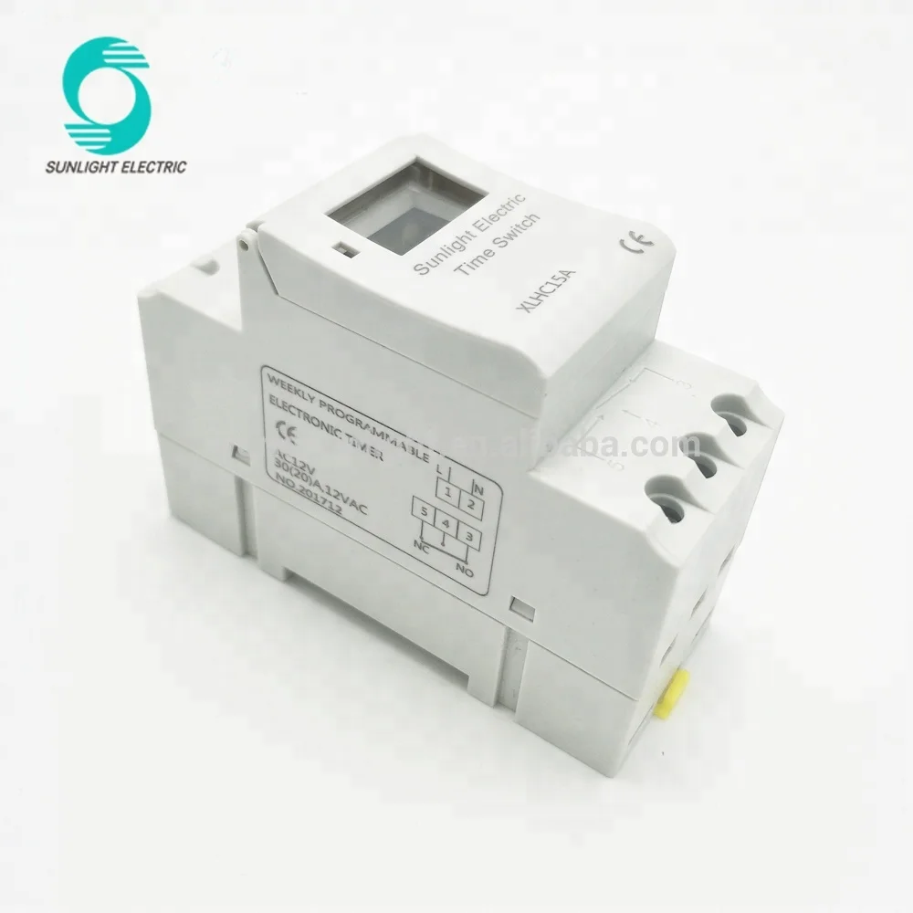 XLHC15A 220V 15A еженедельно или ежедневно ЖК-дисплей din-рейку цифровой программируемый механический