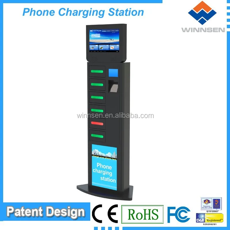 Public Cell Phone Charging Station with LCD APC-06B