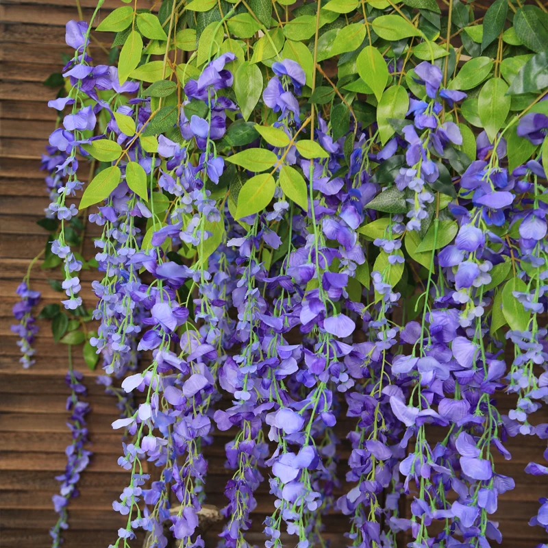 christmas arrangement stands party decorations cheap sale silk flower vine wedding flowers decoration artificial wisteria tree