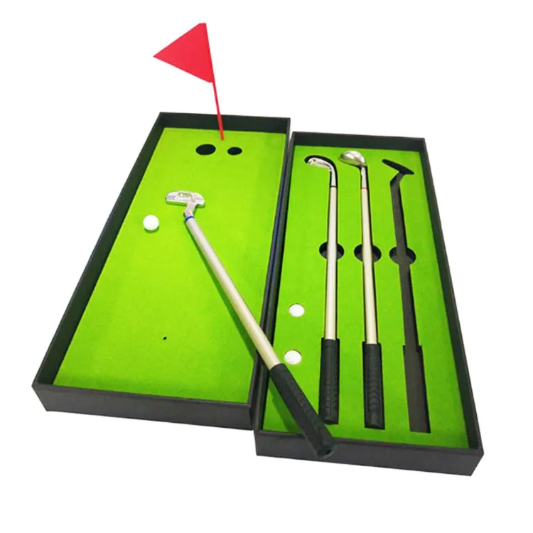 GS1018-BP Customised Creative 3 Colors Ink Pen Metal Stationery School Office Golf Driving Range 3 Pens Gift Set