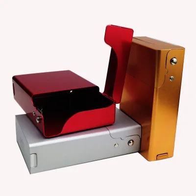 Fancy Fashion Pack Cover Cigarette Case / Metal Aluminum Cigarette Case Box