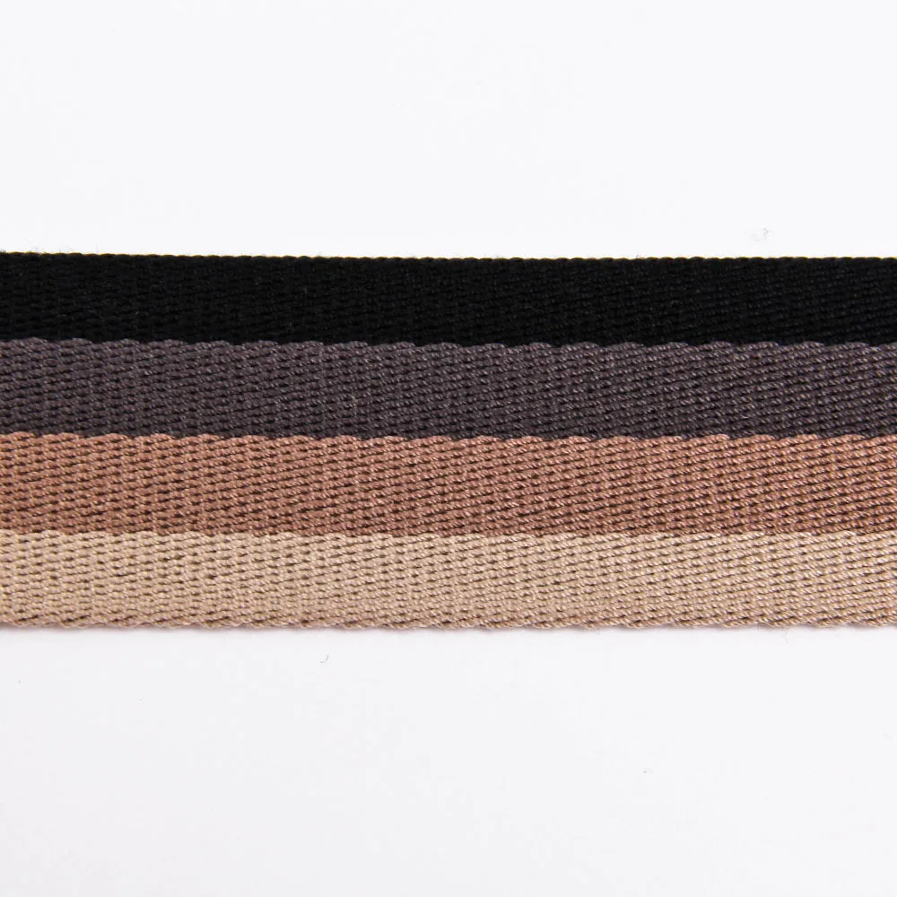 1.5 Inch High Quality Woven Colored Stripe Cotton Webbing