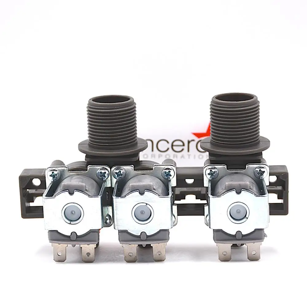 2017 SINCEROO inlet water solenoid valve 3 way valve multi-way outlet joint washing machine