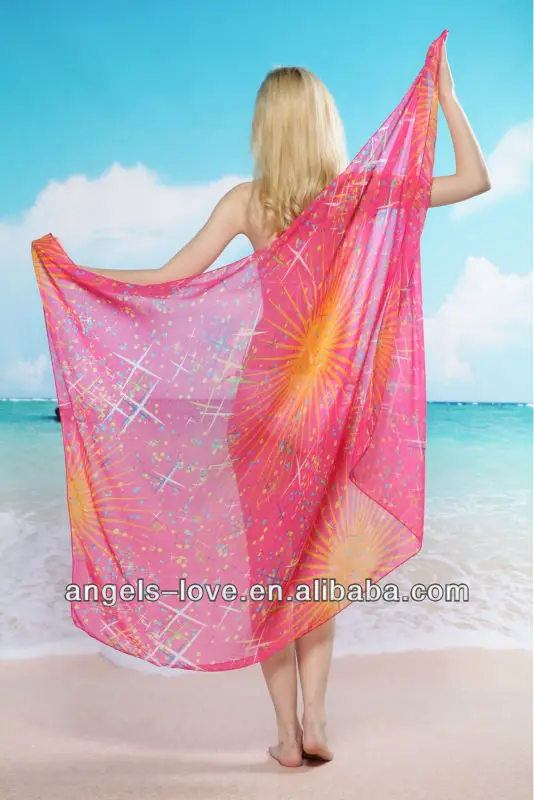 Hot Sale Beach Pareo dress 100% Rayon Sarong One Piece Hawaii Robe Beach-Wrap Dress Beach Towel Cotton long skirt