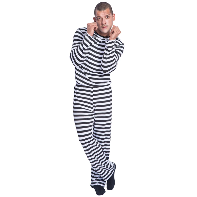 Костюм сексуального заключенного для косплея на Хэллоуин-вечеринку мужские костюмы для косплея заключенного