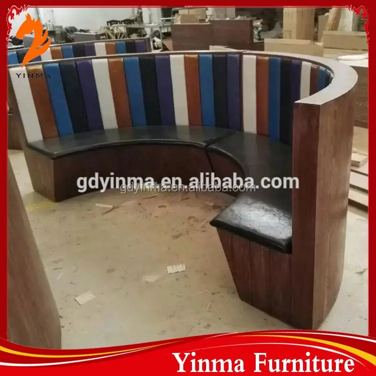 Double booth 4 seater sofa set for restaurant