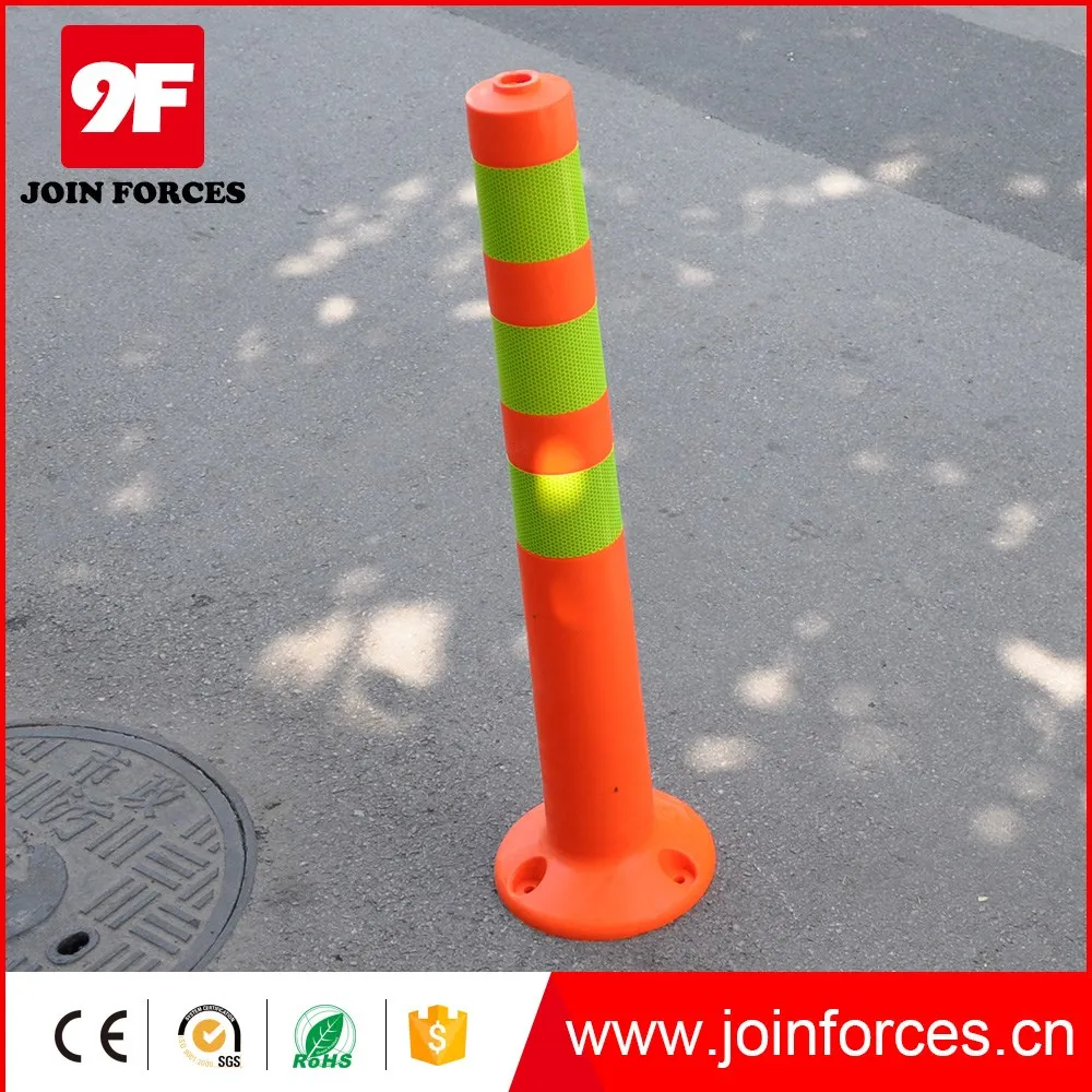 9F TPU Road Safety Spring Back Flexible Posts