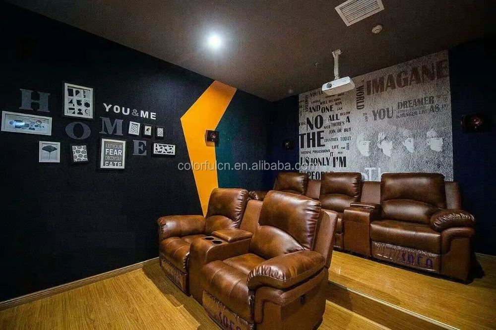 Italy Genuine Leather Cheers Furniture Recliner Sofa LS608(2+3 one set)