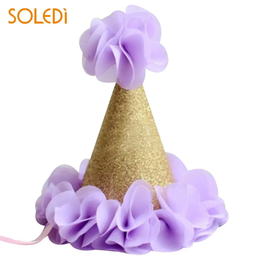 Baby Birthday Hat Diy Flower Cap For Kids Party Supplies Party Hats In Diffe Kinds Of Themes Hat Template Printable Can Be Found Here All The Templates We Provided Are Greatly
