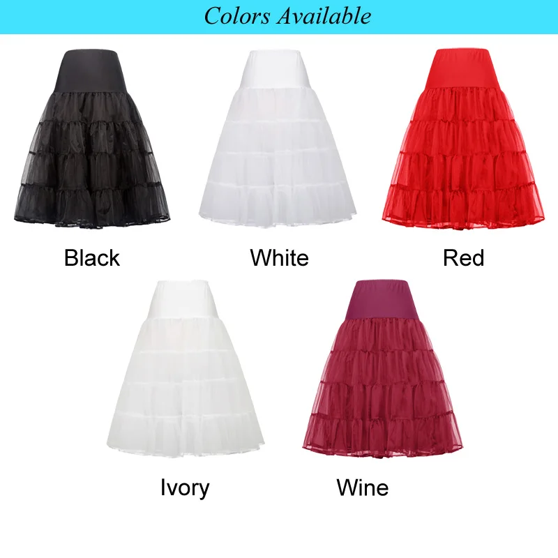 
Grace Karin Retro Vintage 2-Layers Voile Red Dress Crinoline Bridal Underskirt Petticoat CL010638 