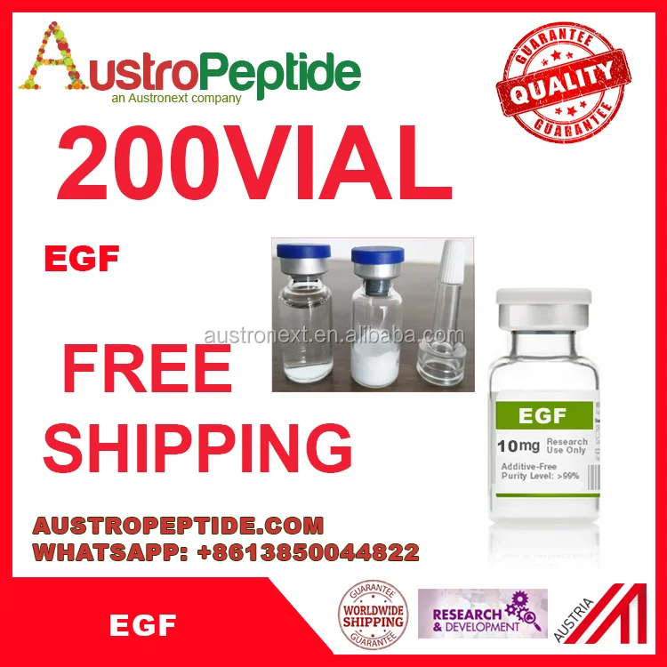 
EGF, Epidermal Growth Factor rh EGF powder 200 vials free shipping 