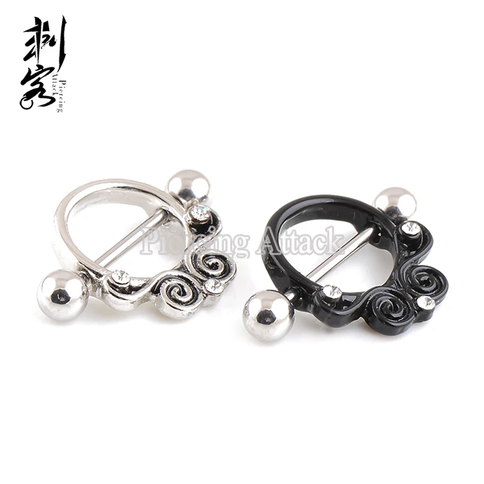 Surgical Steel Owl Shape Nipple Ring Nipple Piercing Jewelry