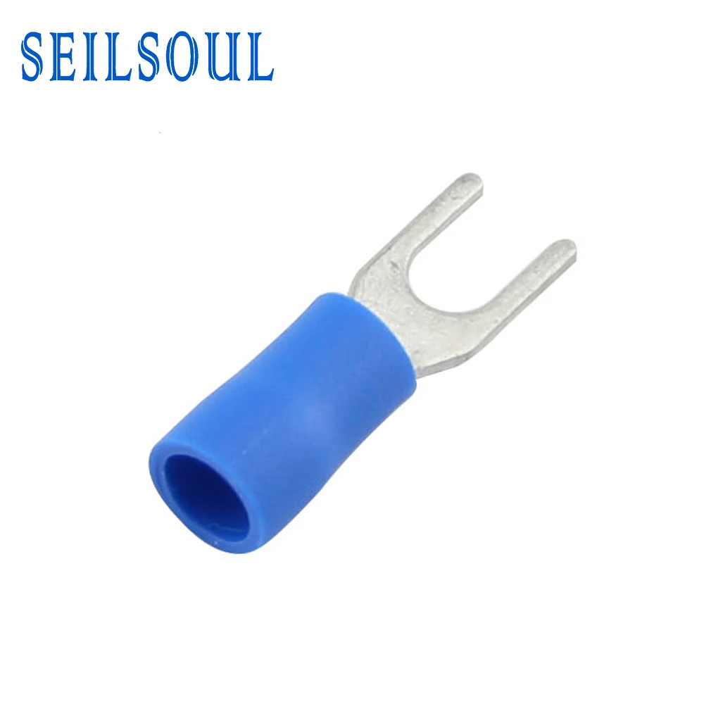 SV2-3.5 AWG 16-14 U type cable lugs insulated cable crimp terminals copper terminal block connector flat cable connector