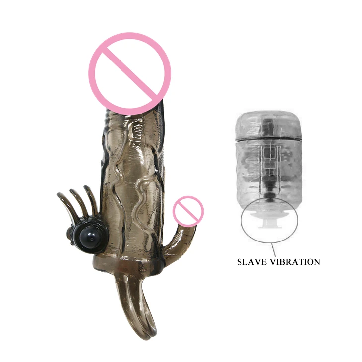 
Soft Silicone Penis Enlarger Sleeve with Cock Ring Realistic Dildo Adult Sex Toy for Men 