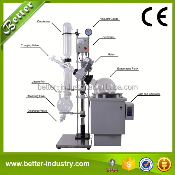 Double-condenser High Evaporation Efficiency Vacuum Solvent Evaporator