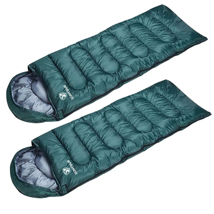 Manufacturer Camping Hiking Travel Ripstop Compact Lightweight Hollow Cotton Filling Mummy Sleeping Bag,