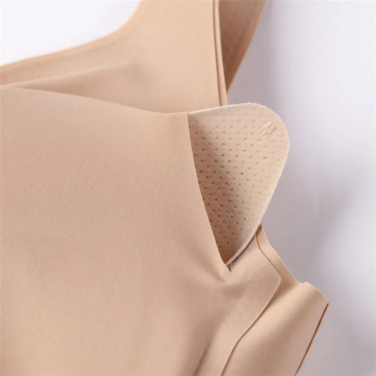 Simple Style Pure Color Nursing Black Nude Sports Full Form Bra