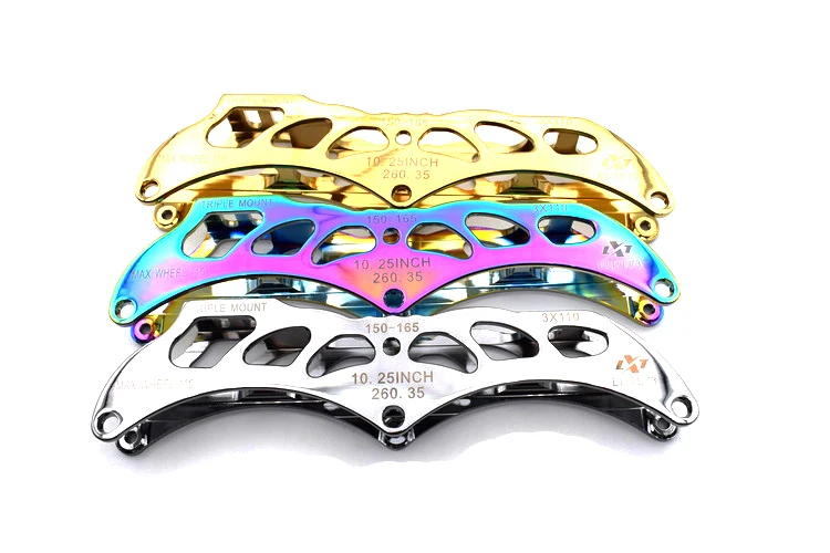 2019 Hot Selling Colorful CNC Aluminum Alloy Inline Skate Frame Speed Skates Chassis