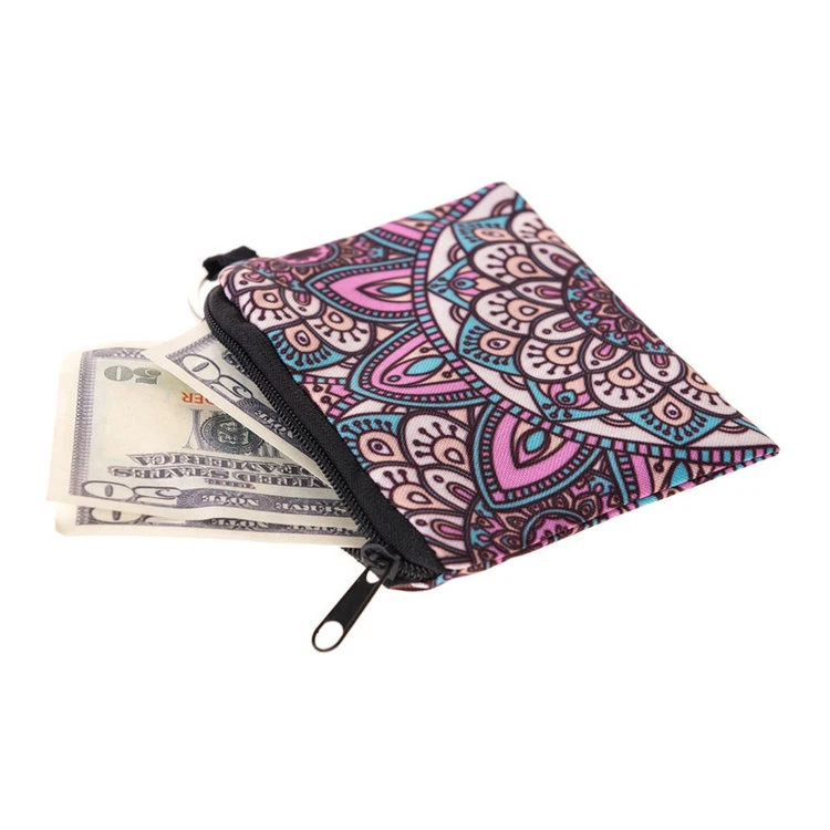 LYMECH 3D printed promotional coin purse plush personalized money change wallet bag