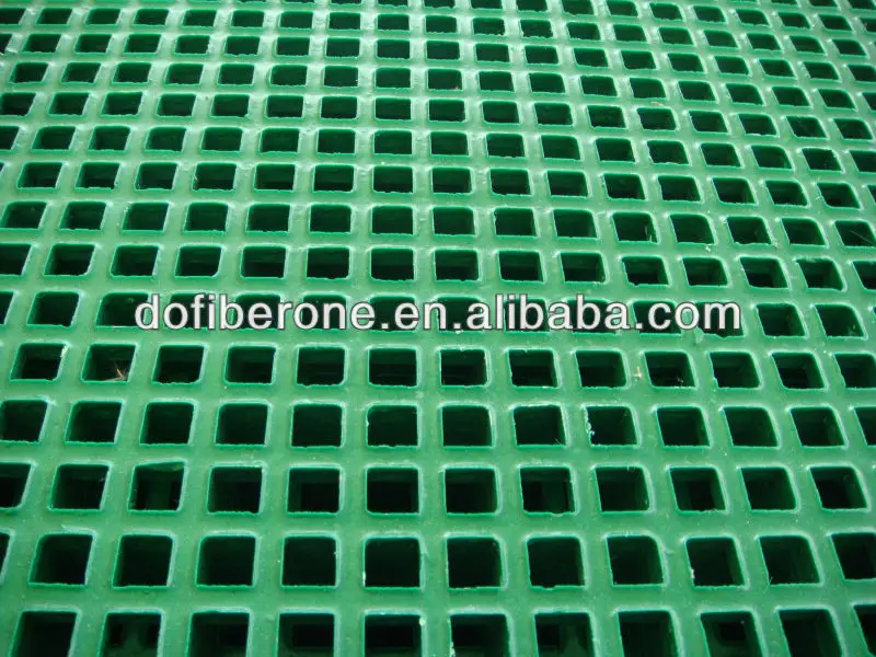 USA standard no fading no crack fire resistant long life outdoor FRP GRP fiberglass grids ribanje