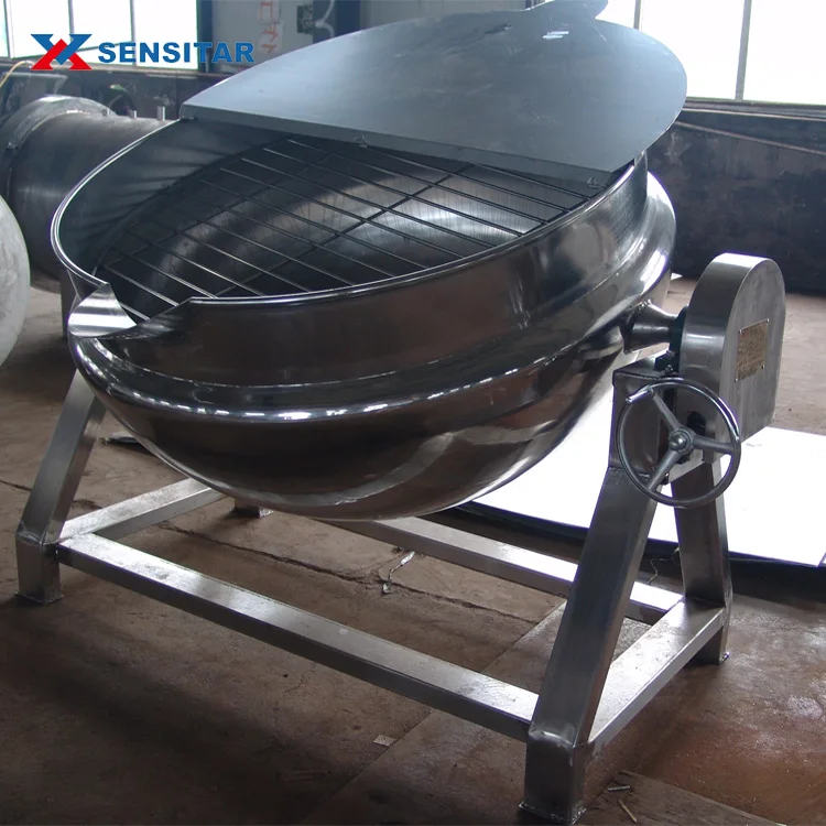 Прямая Заводская поставка, большой Электрический паровой горшок из нержавеющей стали 600 л с двойным слоем