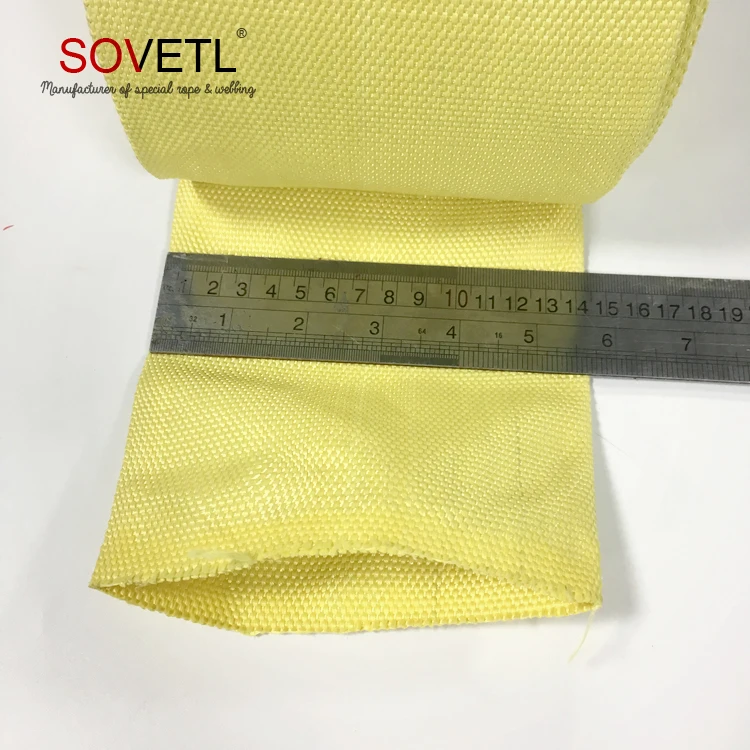 
Factory supply cut resistant woven aramid tubular webbing 