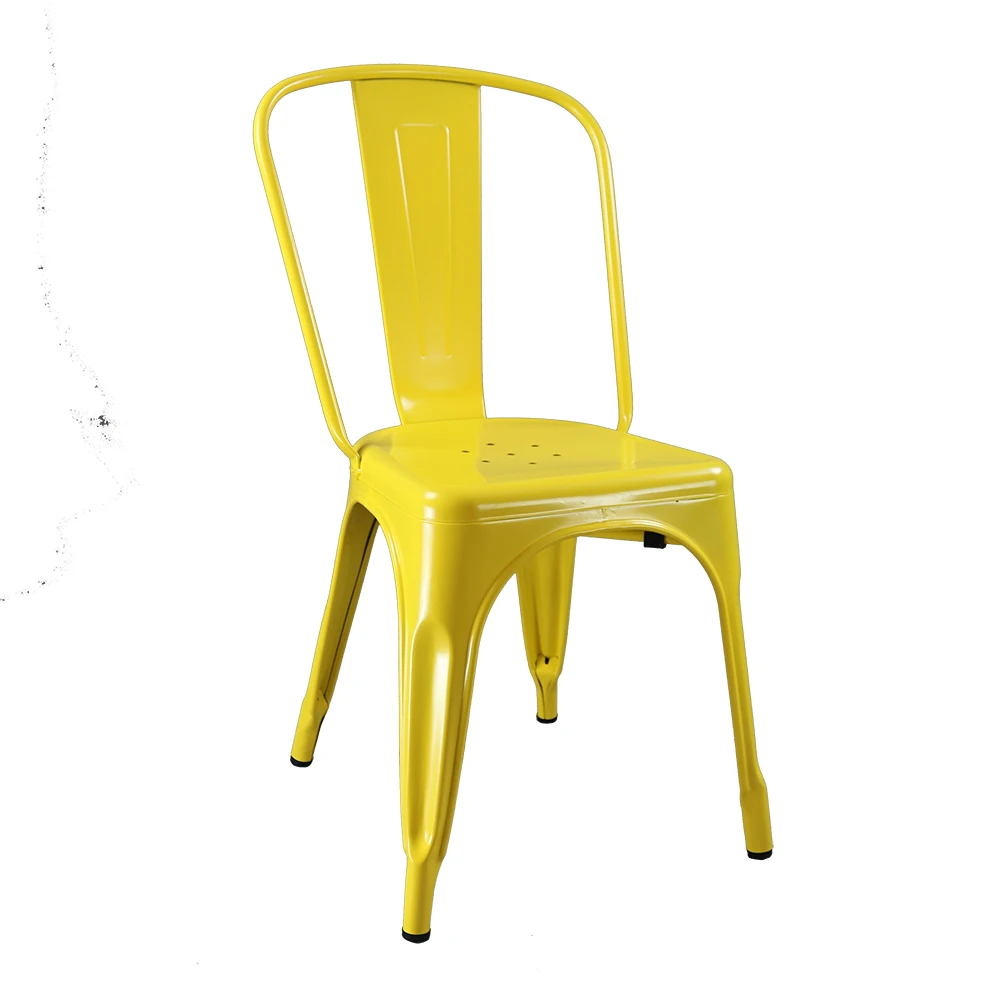 restaurant furniture Italian metal stackable chairs cafe shop