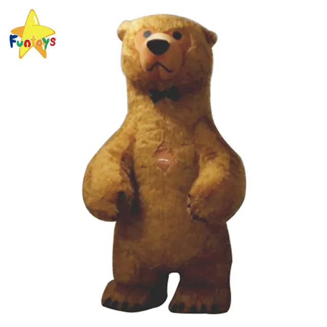 Funtoys CE Customized Inflatable Polar Bear Mascot Costume For Adult