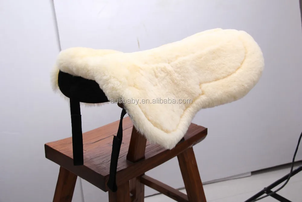 Genuine Merion lambskin horse saddle pad half pad numnah